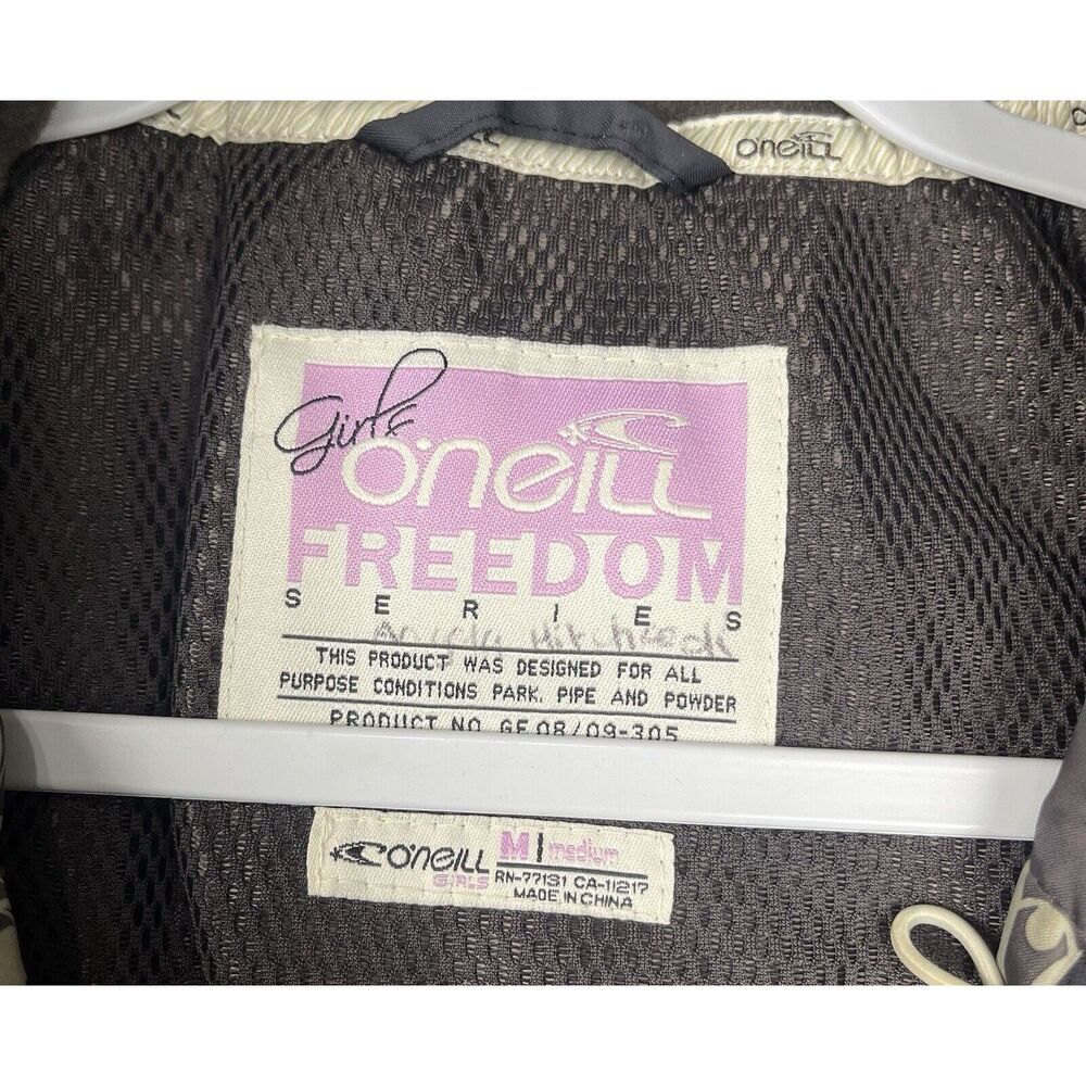 O’Neill Freedom Series Girls Black Hooded Outdoor Snow Ski Snowboarding Jacket M - Picture 2 of 16